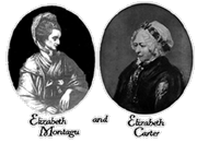 Etching: Elizabeth Montagu and Elizabeth Carter 'corresponding'