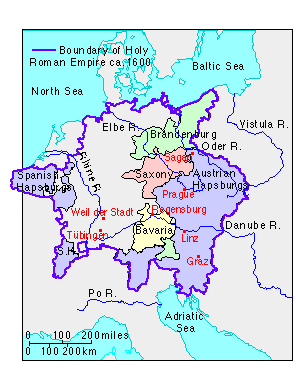 Map of Holy Roman Empire