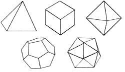 The five 'Platonic' solids
