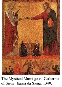 The Mystical Marriage of Catherine of Siena, Barna da Siena, 1340