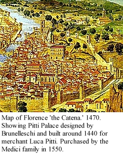 Map of Florence in 1470