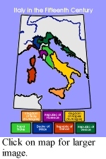15th c. Italy map