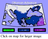 Map of Ottoman Advance