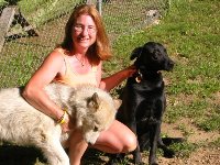 Ellen Douglas with dogs