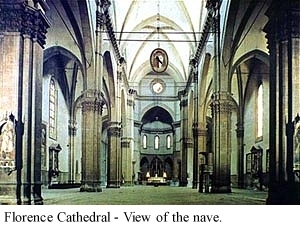 Nave, Florence Cathedral, Late Gothic