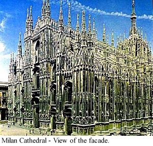 Facade, Milan Cathedral, Late Gothic