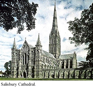 Facade, Salisbury Cathedral, English Gothic