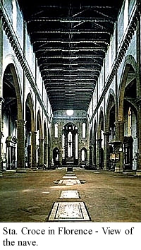 Nave, Santa Croce, Florence, Late Gothic
