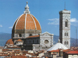 The Santa Maria del Fiore church of Florence, Italy. Florence was the capital of the Renaissance