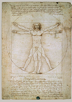 Leonardo da Vinci. The Vitruvian Man.