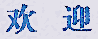 welcome in Chinese characters