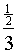 complex fraction one-half over 3
